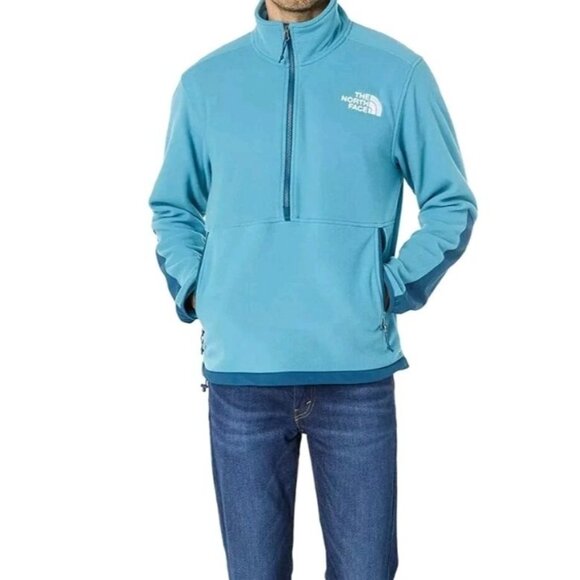 New The North Face Men's sz M TKA Kataka Fleece Jacket Storm Blue - Picture 1 of 16